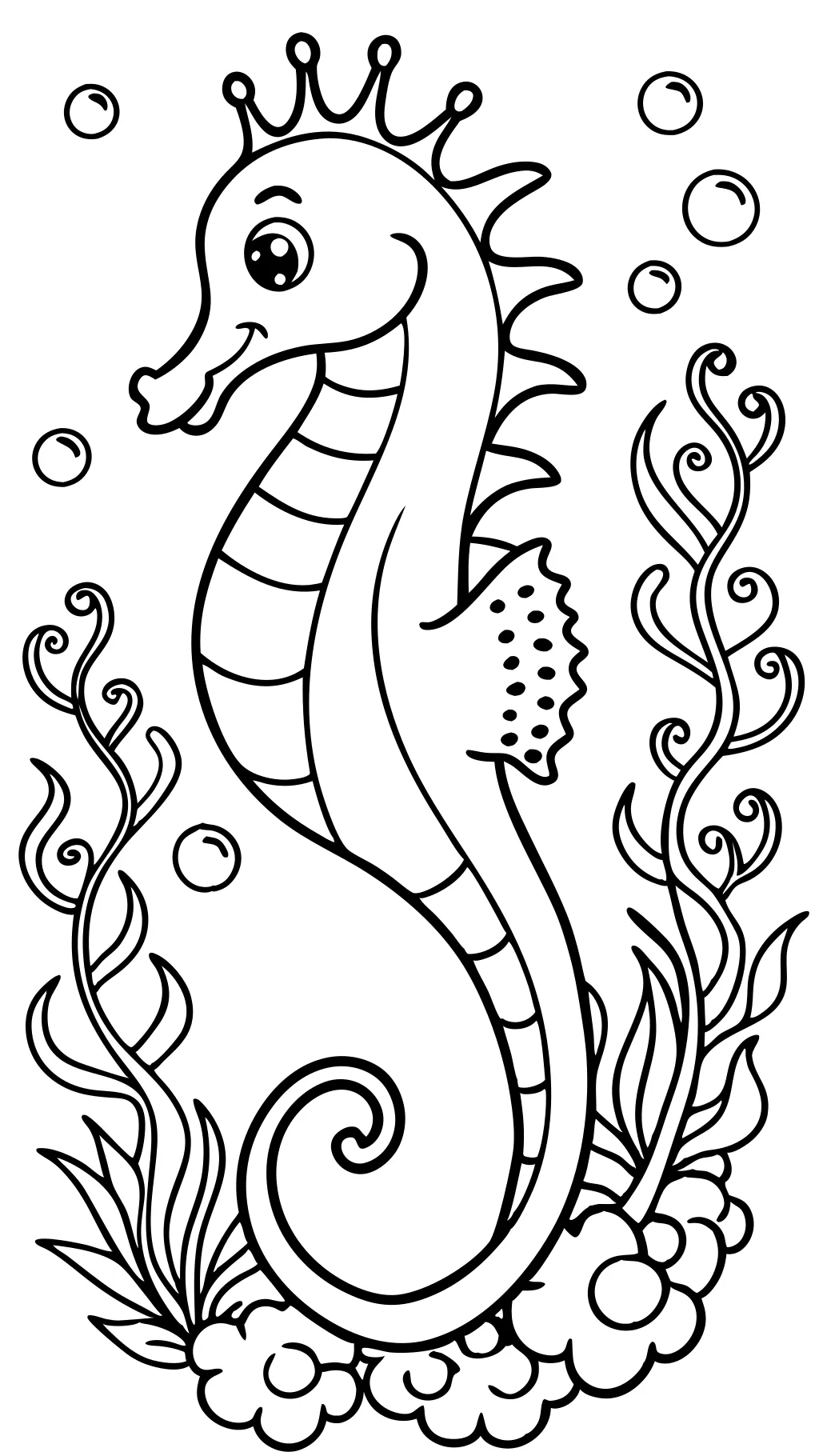 Page de couleur Seahorse